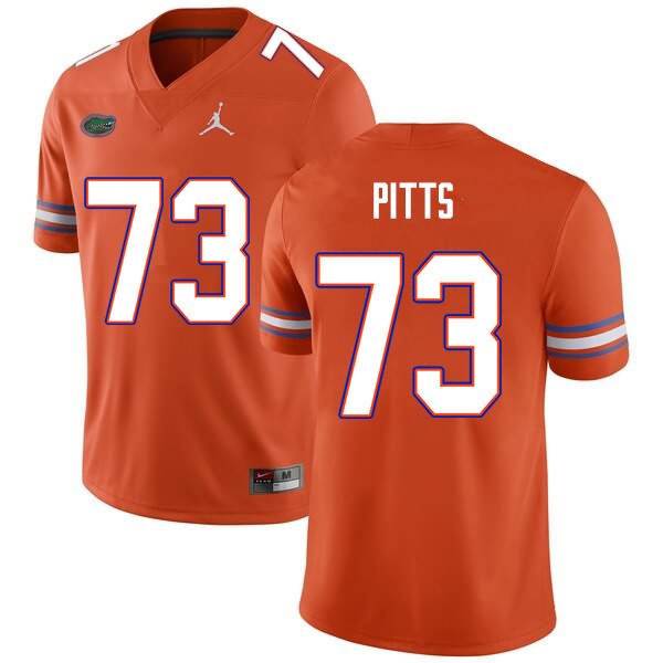 NCAA Florida Gators Mark Pitts Men's #73 Nike Orange Stitched Authentic College Football Jersey UOU4264OA